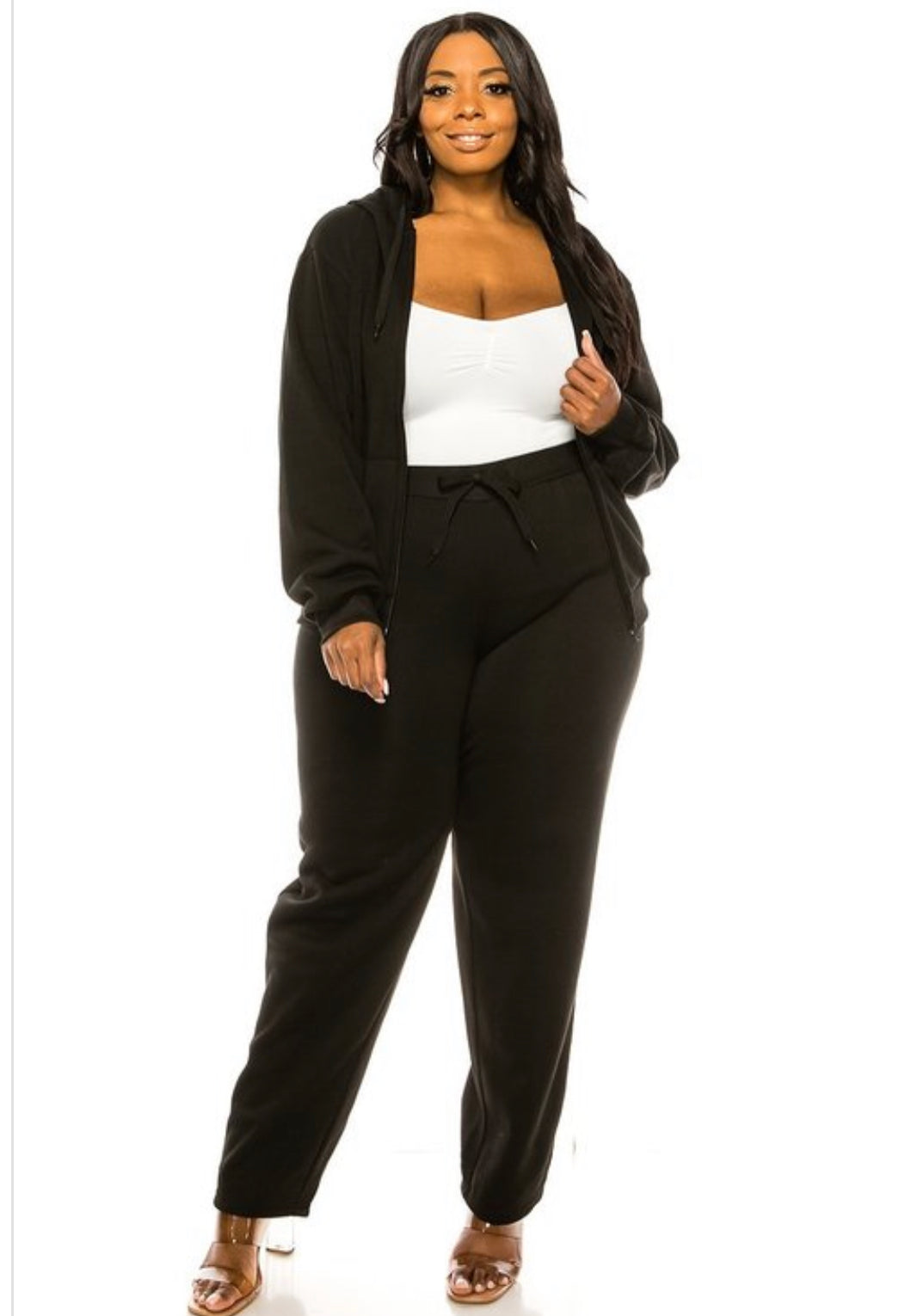 ON THE MOVE Plus size Jogging set