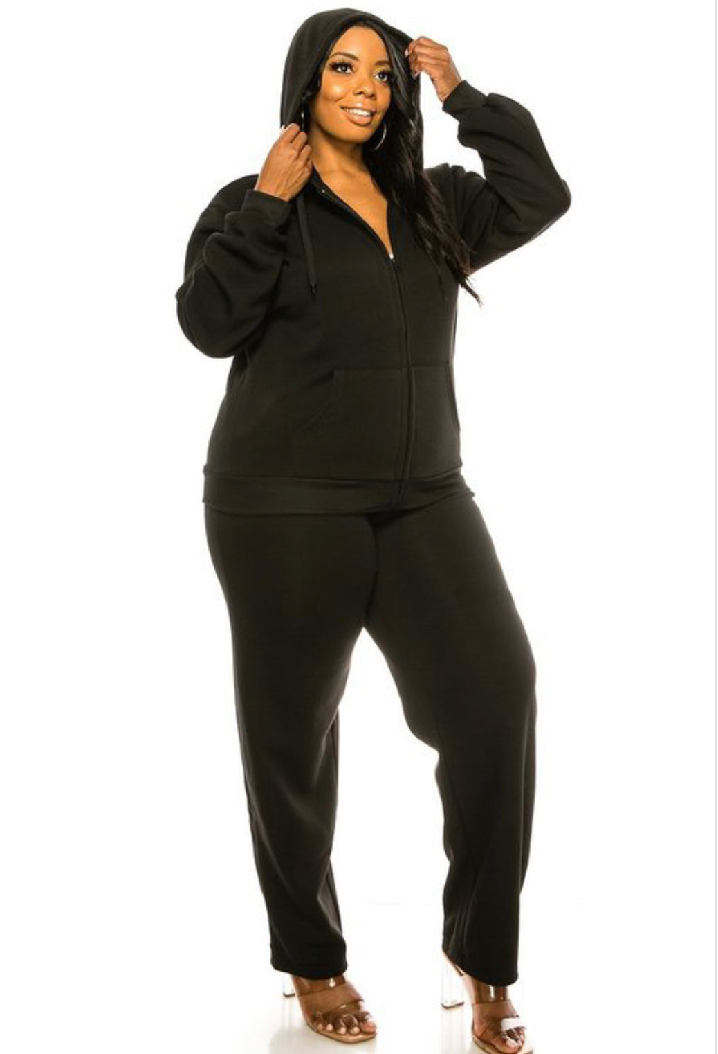 ON THE MOVE Plus size Jogging set