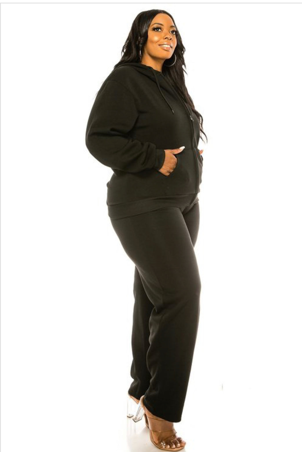 ON THE MOVE Plus size Jogging set