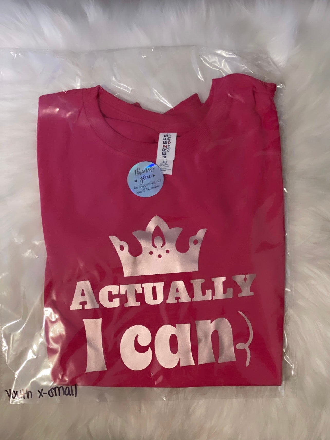 ACTUALLY I CAN YOUTH T-SHIRT